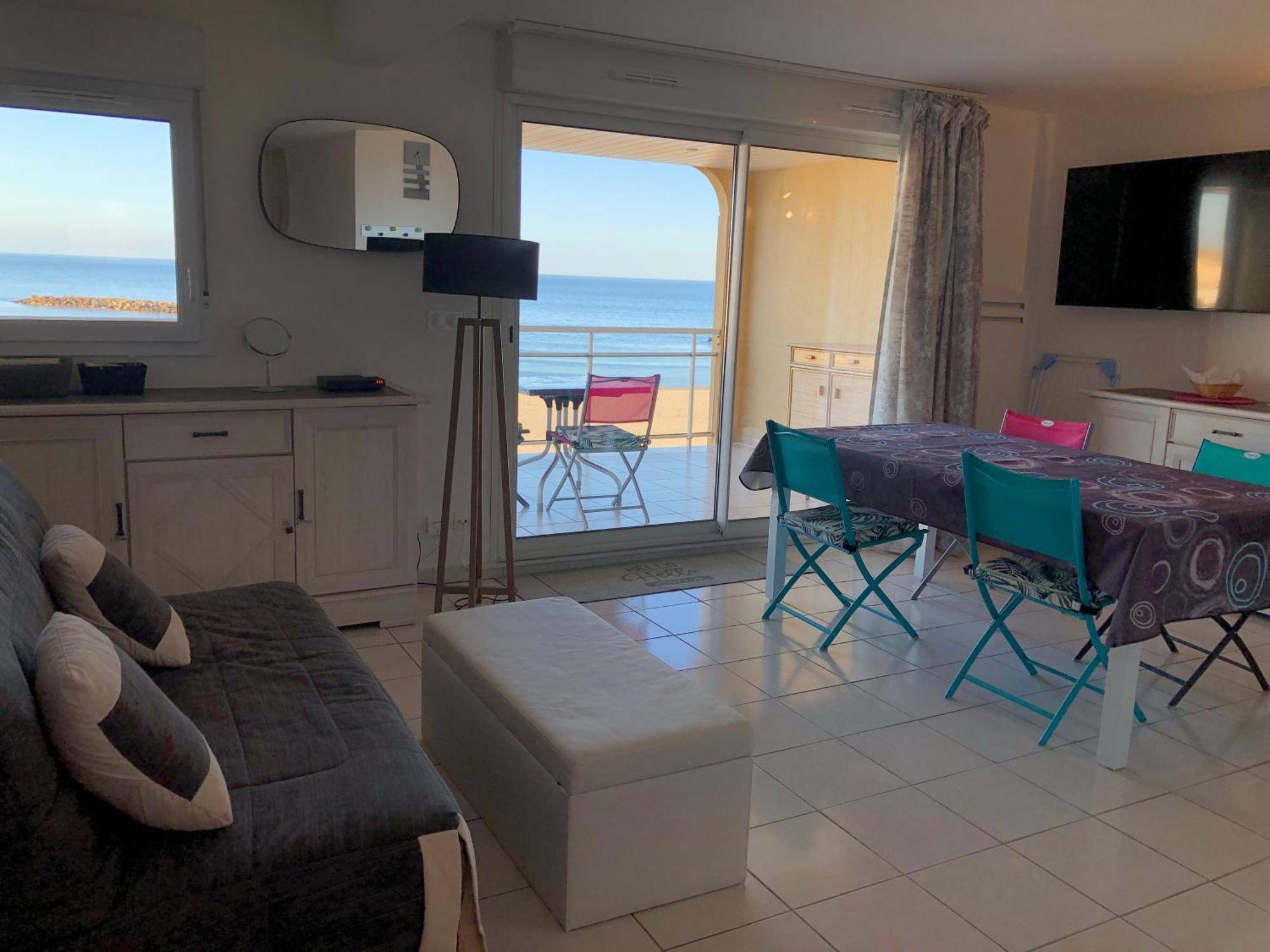 Appartement Front De Mer Valras-Plage Buitenkant foto